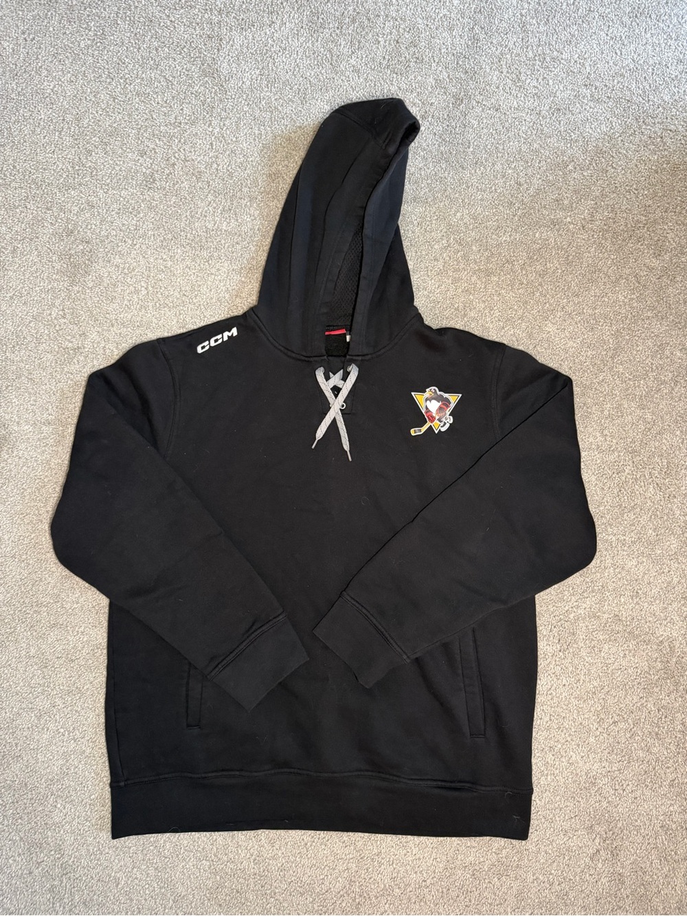 CCM Wilkes-Barre Scranton Penguins Lace Up Hoodie